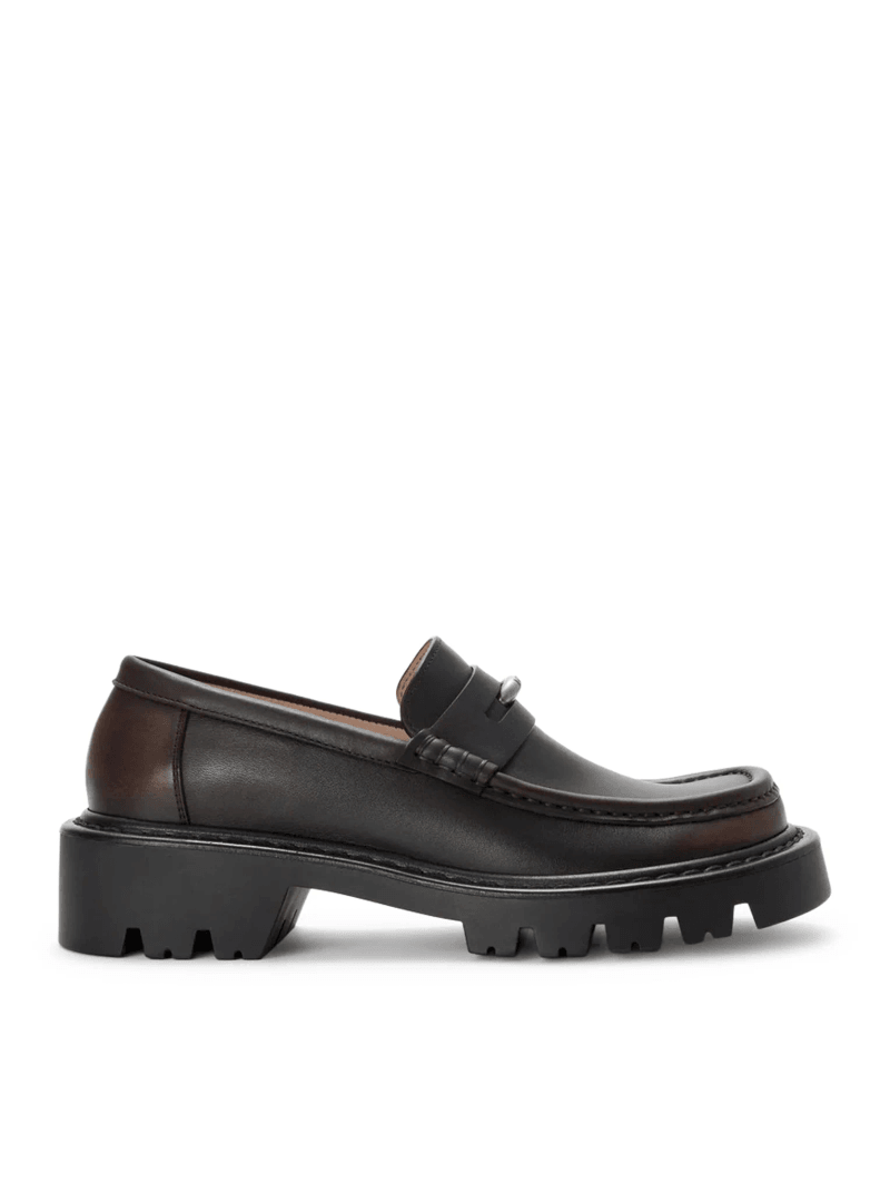 SIERRA BRUSHED CALFSKIN LOAFERS - Loewe - Woman