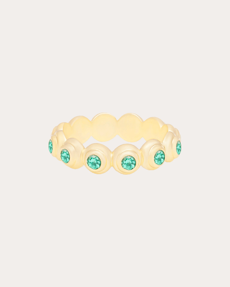 Campbell + Charlotte Women's Emerald & 14k Gold Large Evolve Ring