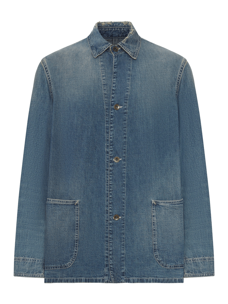 DENIM CABAN JACKET - Maison Margiela - Man
