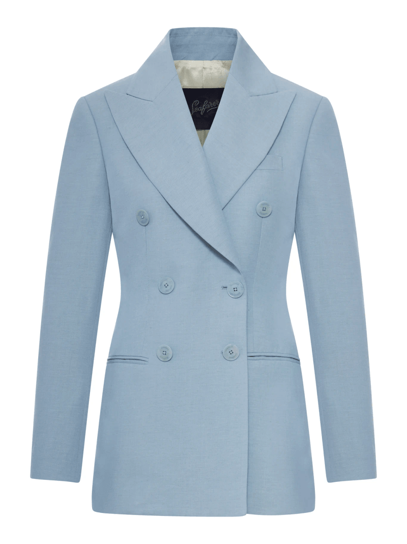 TAILORED DOUBLE-BREASTED VANITY JACKET - Seafarer - Woman