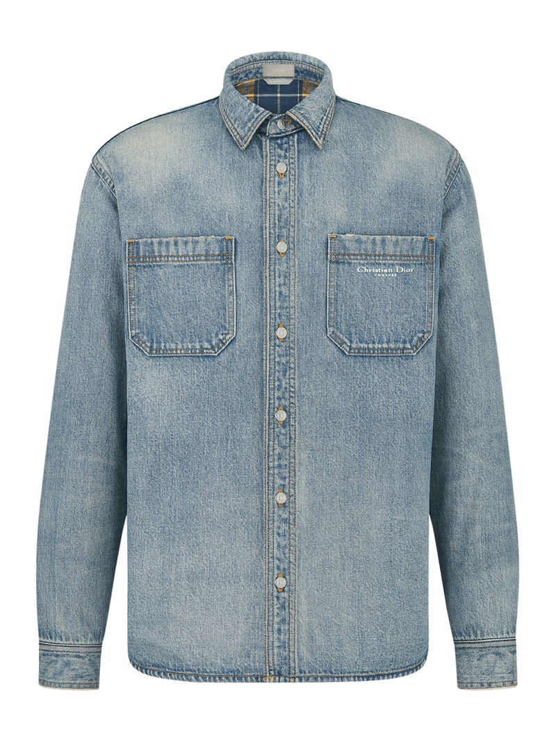 Giacca-camicia con motivo a quadri all'interno - Christian Dior - Man